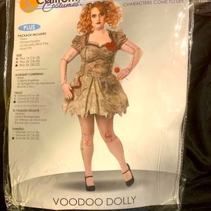 Plus size voodoo doll costume